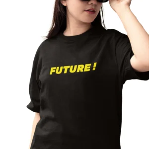 emroneel future cyberpunk womens oversized tshirt black 01.webp
