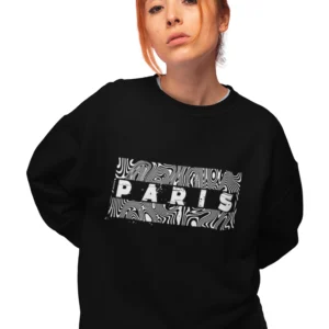 emroneel paris womens oversized sweatshirt black 01.webp