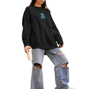 emroneel trust womens oversized sweatshirt black 01.webp